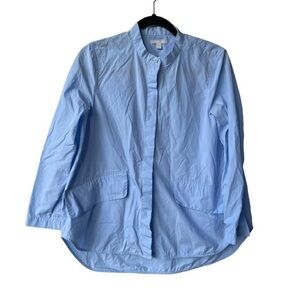 COS Voluminous Baby Blue Poplin Shirt